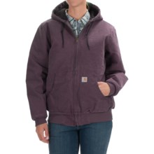 Carhartt Active Hooded Coat - Windproof (For Women) in Dusty Plum - 2nds