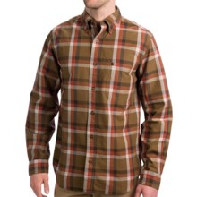 Carhartt Bellevue Plaid Shirt - Slim Fit, Button Collar, Long Sleeve (For Men) in Frontier Brown - Closeouts