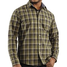 Carhartt Bellevue Plaid Shirt - Slim Fit, Spread Collar, Long Sleeve (For Men) in Army Green - Closeouts