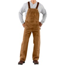 Carhartt Bib Overalls - Sandstone Duck, Unlined (For Men) in Carhartt Brown - 2nds