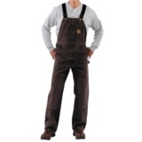 Carhartt Bib Overalls - Sandstone Duck, Unlined (For Men)