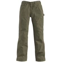 Carhartt Canvas Carpenter Jeans (For Women) in Dark Moss - 2nds