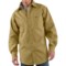 Carhartt Canvas Shirt Jacket - Flannel Lined (For Men) in Straw