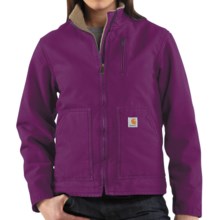 Carhartt Canyon Sandstone Jacket - Sherpa Lined (For Women) in Bright Purple - 2nds