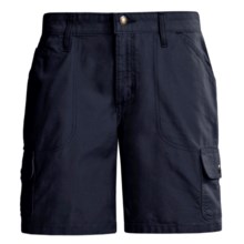 Carhartt Cargo Shorts - Canvas (For Women) in Blue Black - 2nds