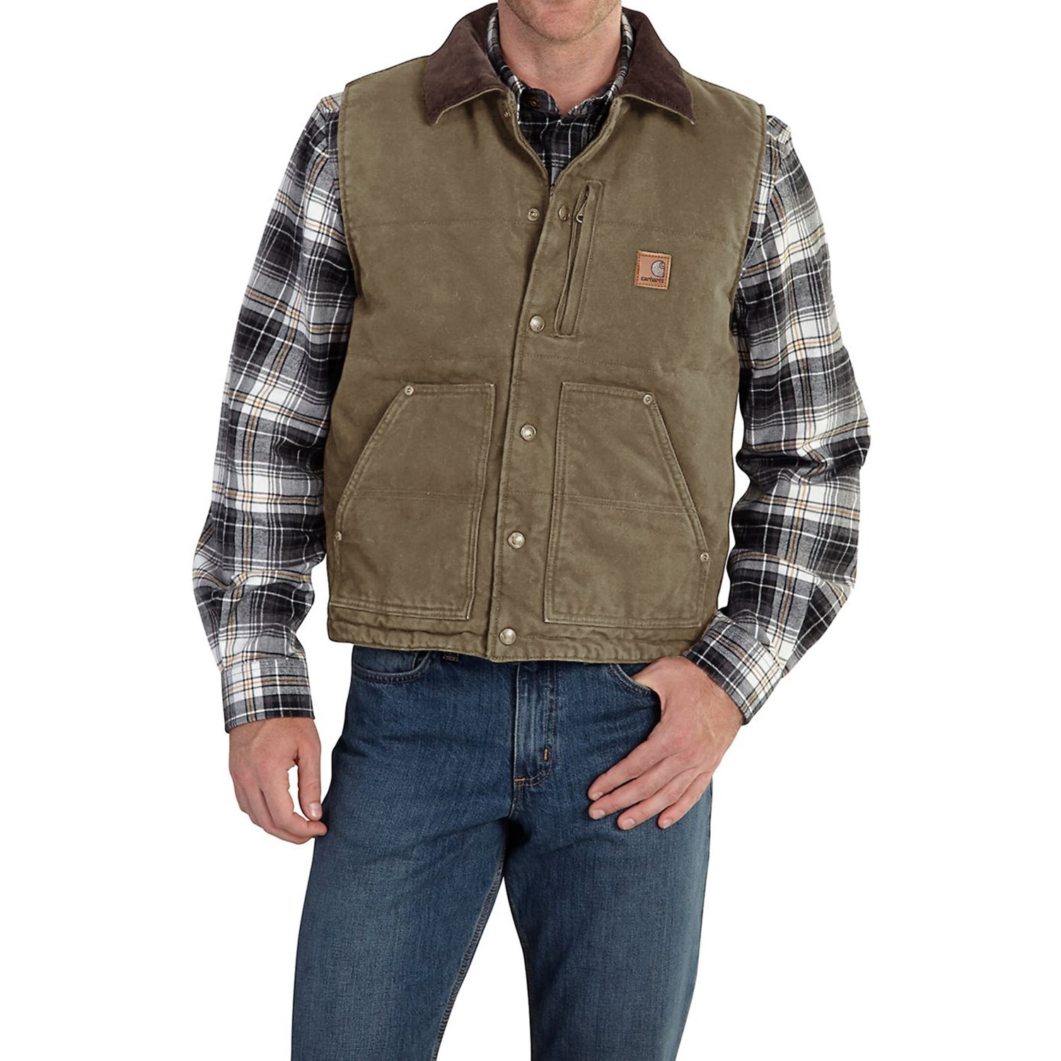 Carhartt Chapman Sandstone Duck Vest (For Men)