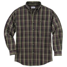 Carhartt Classic Plaid Shirt - Long Sleeve (For Tall Men) in Mahogany - 2nds