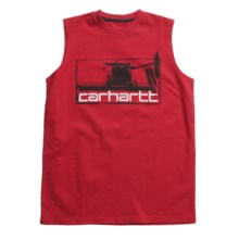 Carhartt Combine T-Shirt - Sleeveless (For Boys) in Tango Red - Closeouts