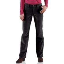 Carhartt Comfort Cord Pants -Stretch Fabric (For Women) in Black - Closeouts