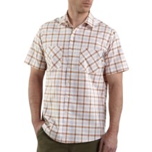 Carhartt Cotton Plaid Shirt - Lightweight, Short Sleeve (For Men) in Tangerine - 2nds