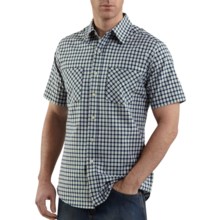 Carhartt Cotton Plaid Shirt - Lightweight, Short Sleeve (For Men) in White - 2nds