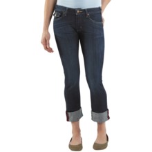Carhartt Curvy-Fit Denim Cropped Pants (For Women) in Vintage Night - Closeouts
