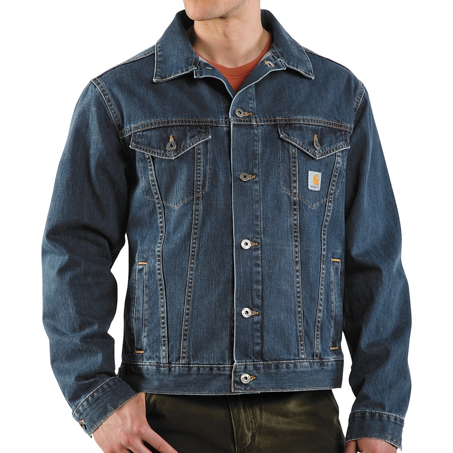 carhartt denim active jacket