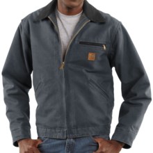 Carhartt Detroit Jacket - Sandstone, Blanket-Lined (For Men) in Petrol - 2nds