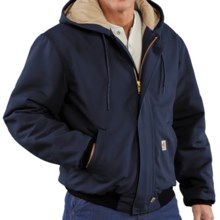 Carhartt Flame-Resistant Duck Active Jacket - Quilt-Lined (For Tall Men) in Dark Navy - Closeouts