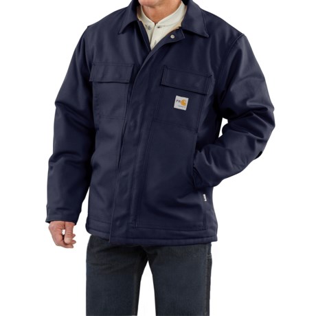 Carhartt Flame Resistant Duck Traditional Coat Quilt Lined For Big and Tall Men