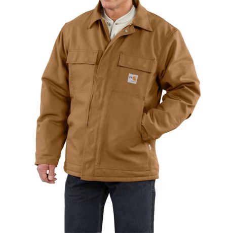 Carhartt Flame Resistant Duck Traditional Coat Quilt Lined (For Men)
