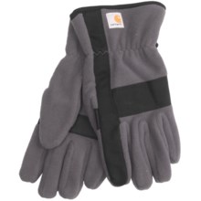 Carhartt Fleece Duck Gloves (For Men) in Gravel/Black - Closeouts