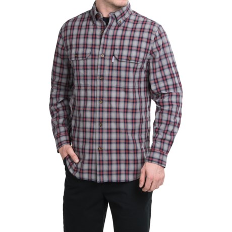 Carhartt Fort Plaid Chambray Shirt Long Sleeve (For Big and Tall Men)