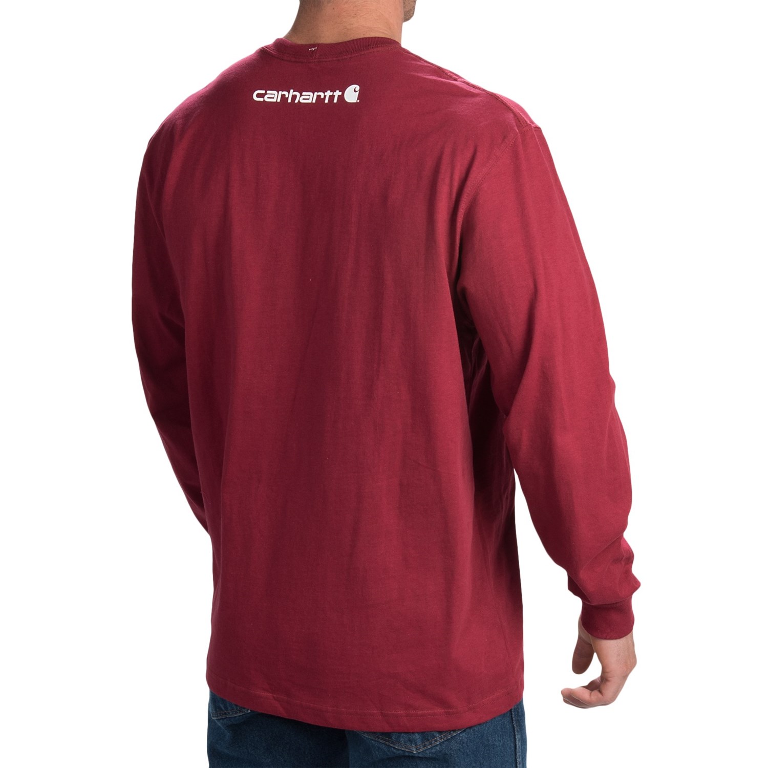 red carhart t shirt