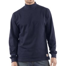 Carhartt Heavyweight Mock Turtleneck - Cotton, Long Sleeve (For Men) in Navy - 2nds