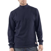 Carhartt Heavyweight Mock Turtleneck - Cotton, Long Sleeve (For Tall Men) in Navy - 2nds