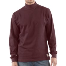 Carhartt Heavyweight Mock Turtleneck - Cotton, Long Sleeve (For Tall Men) in Port - 2nds