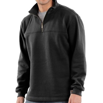 Carhartt Heavyweight Sweatshirt - Zip Neck (For Men) in Black