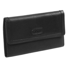 Carhartt Leather Checkbook Clutch (For Women) in Black - Closeouts