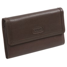 Carhartt Leather Checkbook Clutch (For Women) in Dark Brown - Closeouts