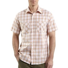 Carhartt Lightweight Plaid Shirt - Short Sleeve (For Men) in Dark Tan - 2nds