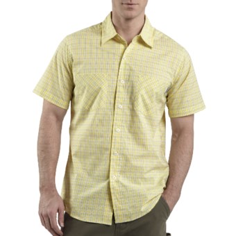 Carhartt Lightweight Plaid Shirt - Short Sleeve (For Men) in Light Sun