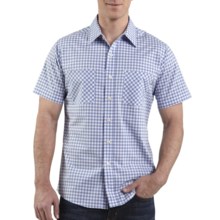 Carhartt Lightweight Plaid Shirt - Short Sleeve (For Men) in Wave Blue - 2nds