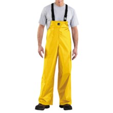 Carhartt Lightweight PVC Rain Bib Overalls (For Men) in Yellow - Closeouts