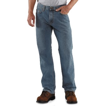 Carhartt Loose Fit Jeans - Straight Leg (For Men) in Light Worn In Blue