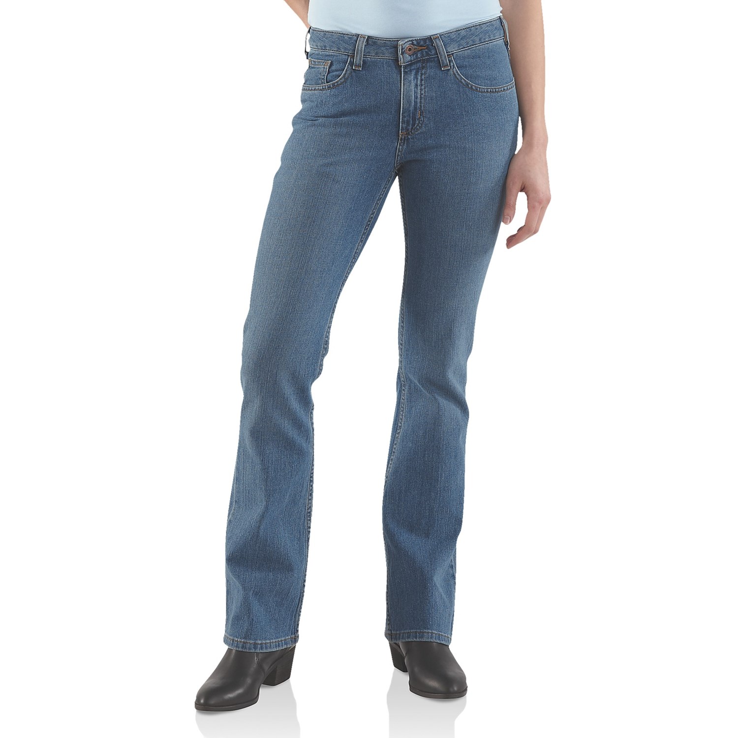 bootcut blue jeans