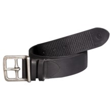Carhartt Perforated Leather Work Belt (For Men) in Black - Closeouts