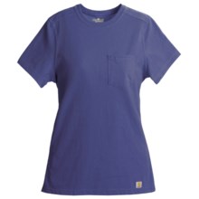 Carhartt Pocket T-Shirt - Short Sleeve (For Women) in Blueberry - 2nds