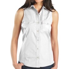 Carhartt Poplin Snap-Front Shirt - Sleeveless (For Women) in White - 2nds