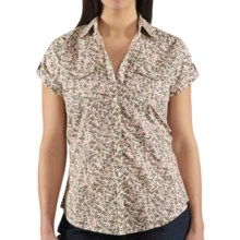 Carhartt Printed Camp Shirt - Short Sleeve (For Women) in Peony - Closeouts