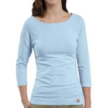 Carhartt Raglan T-Shirt - 3/4 Sleeve (For Women) in Coastal Blue - Closeouts