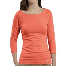 Carhartt Raglan T-Shirt - 3/4 Sleeve (For Women) in Coral - Closeouts