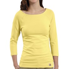 Carhartt Raglan T-Shirt - 3/4 Sleeve (For Women) in Lemonade - Closeouts