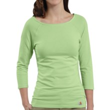 Carhartt Raglan T-Shirt - 3/4 Sleeve (For Women) in Seafoam - Closeouts