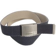 Carhartt Reversible Cotton Web Belt (For Men) in Navy/Bone - Closeouts