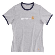 Carhartt Ringer Logo T-Shirt - Short Sleeve (For Women) in Midnight - Closeouts