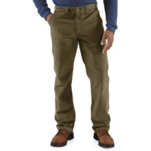Carhartt Rugged Work Khaki Pants - Cotton Twill (For Men) in Army Green - 2nds