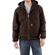 Carhartt Sandstone Active Jacket - Washed Duck (For Men) in Dark Brown - 2nds