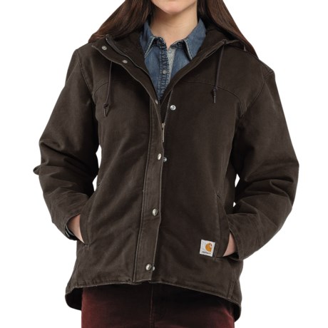 Carhartt Sandstone Berkley Jacket Sherpa Lined For Women