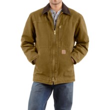 Carhartt Sandstone Ridge Coat - Sherpa Pile Lining (For Tall Men) in Frontier Brown - 2nds